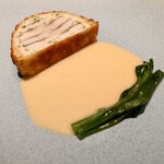 ラチュレ - 切った後の鮎のパイ包み焼き