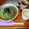 日の出園  - 茶そば