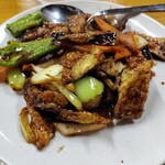 中華料理 龍府 - 茄子の味噌炒め的なメニュー。