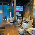 凪 REAL HOME LIVING CAFE - 店内　※朝から、世界陸上やってました