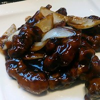 御膳房 銀座店 - 黒酢酢豚アップ