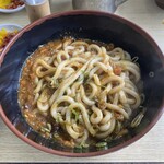 牧のうどん - 良く混ぜて