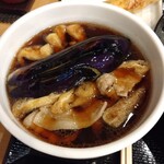 武蔵野うどんっ かみつけ製麺店 - 肉茄子漬汁