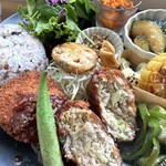 Pocafe - キャベツメンチカツ　生姜ソースがけ断面