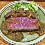 千ふく - 近江牛 焼きたてローストビーフ定食(470g)