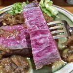 千ふく - 近江牛 焼きたてローストビーフ定食(470g)