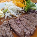 くじらのお宿 一乃谷 - 鯨上ステーキ（1,000円税込）