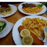 Drosselhof - とりあえず適当にオーダーしたのですが一皿のportionが多くて・・＞＜