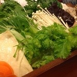 特上ロースのしゃぶしゃぶコース（季節の野菜）