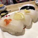 スシロー - 天然いか３貫