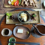 吟八亭 やざ和 - 吟ほろろ 半分くらい食べたけど
      鴨やきとパチリ