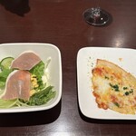 伊・食・旬 イガッタ - ★コース（3750円税込）グラスワイン赤（150円税込）バケット（2個・80円税込）★