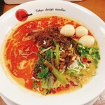 Blood Moon Tokyo design noodles - 坦々麺＋鶉味玉（うずら）