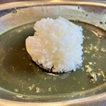 カリースタンド - 追い飯投下