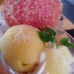 桃とトロピカルパルフェ