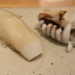 すしやのたい悟 - しんいかと、その茹でた下足