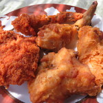 ケンタッキーフライドチキン - 料理写真:レッドホットチキン＆オリジナルチキン＆カーネルクリスピー