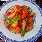 中国料理 天龍 - エビのトマトソース炒め