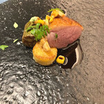 レストラン ローブ - 仔鴨、夏茸
