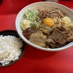 マシマシらーめん物語はここから始まるのだ。 - スペシャルまぜそば（特製魚粉トッピング）＋白ご飯小