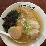 麺屋 ブラス - 潮らーめん　¥790.- （左下のお麩はお願いすると無料でトッピングできます）
