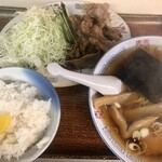 はぐろや - 料理写真:焼肉ライス（半ラーメン付き）¥950-