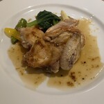 ラ・トリロジー - 雛鶏(1/2匹)のソテー フォン•ド•ヴォーのソース