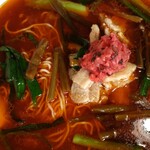 満州ニラら～めんの店 さかえや - 満州ニララーメン（大・アップ）