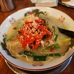 昭和ホルモン食堂 - トッピング後