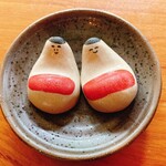 蕎麦切り大城 - 箸置きがかわいらしくてホッコリして思わず写真に。