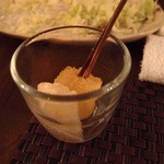 ワインと串揚げ こぱん - ダシをエスプーマ仕立てにしてあって，
      しゅわしゅわが美味しい(*^_^*)