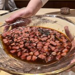 銀座 しのはら - 贅沢な鮪の松前漬け