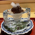 銀座 しのはら - 蒸したての大豆コーヒー葛餅