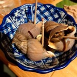 貝と魚と炉ばたのバンビ - 磯つぶ貝の旨煮