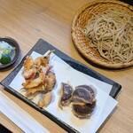 江戸そば マルノ - 北寄貝としいたけセット