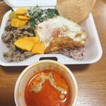 万歳食堂 - アジア惣菜プレート♪