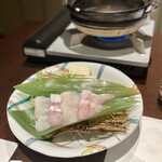 界 加賀 - 台の物：のどぐろとふぐのしゃぶしゃぶ
