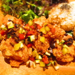 ロミロミソースがけもち米チキン