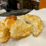 天ぷら ふじ - 穴子！一つは梅肉をのせて♡