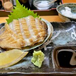 天ぷら ふじ - 鮑はお造りで楽しみました☺️