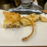 天ぷら ふじ - キス！骨も美味しい！お酒が進みます！