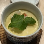 寿司を味わう 海鮮問屋 浜の玄太丸 - シャリ入り贅沢蟹身掛け茶碗蒸し