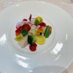 ザミーツマリーナテラス - 料理写真:前菜　真鯛のカルパッチョ