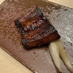SUSHITOKYOTEN、 - ミョウガの漬物とウナギ
