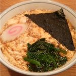 朝日屋 - 玉子とじそば