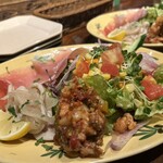 ピッツェリア ダ グランツァ 洗足本店 - 前菜もりとサラダ