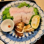 菊乃井 - 強肴 鱧しゃぶ 鱧 松茸 壬生菜