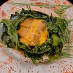 菊乃井 - 焼物 鮑磯焼き お披露目