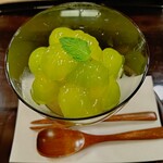 菊乃井 - シャインマスカット マスカットパフェ マスカットソルベ