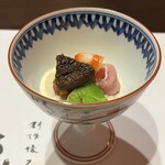 やす多” - 生ハムと無花果の胡麻酢和え